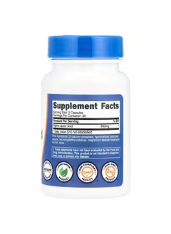 Nutricost, Alpha Lipoic Acid, 60 Capsules (300 mg per Capsule) - Image 2
