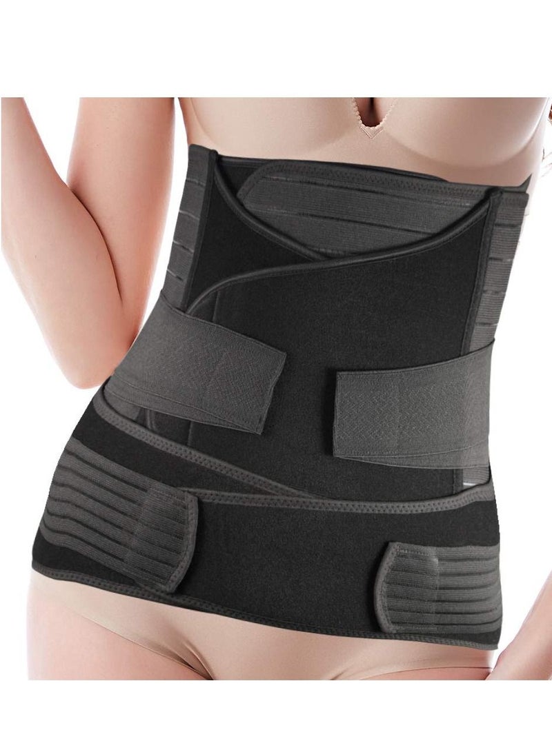 KASTWAVE Postpartum Belly Wrap Band 3 in 1 Belt, Recovery Belly, waist, Pelvis Belt Shapewear Slimming Girdle - Image 1