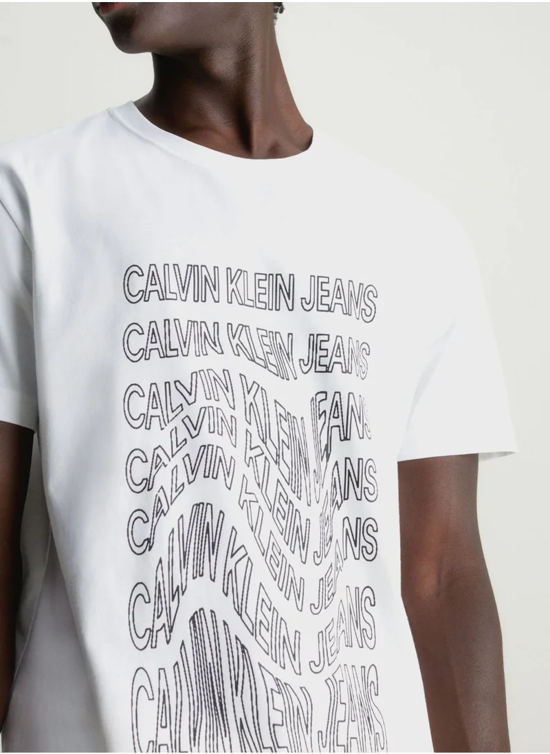 Calvin Klein Jeans Logo Warp T-Shirt