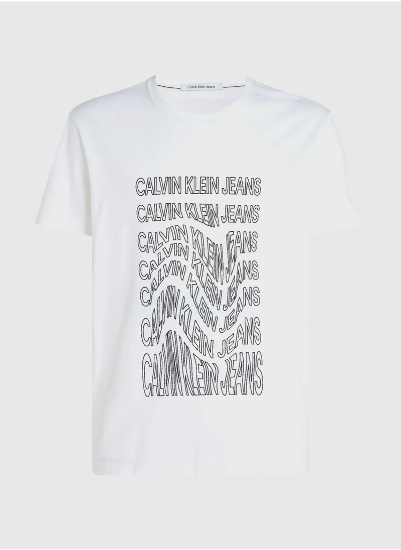 Calvin Klein Jeans Logo Warp T-Shirt