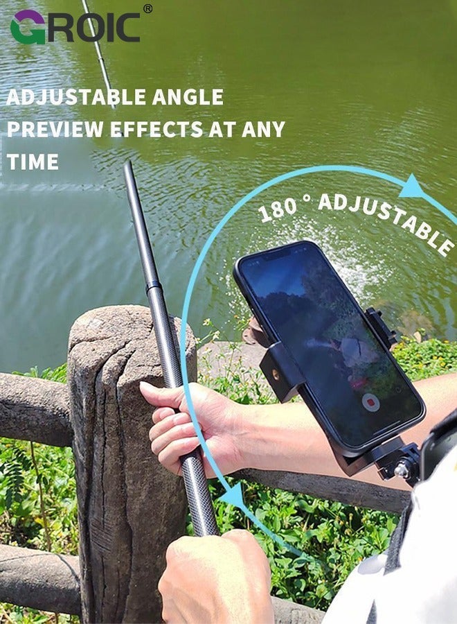 GROIC Chest Strap Holder for Phone Hero11, 10, 9, 8, 7, 6, 5 Action Camera Accessories POV, Headband Holder, Adjustable Clip  - Image 4