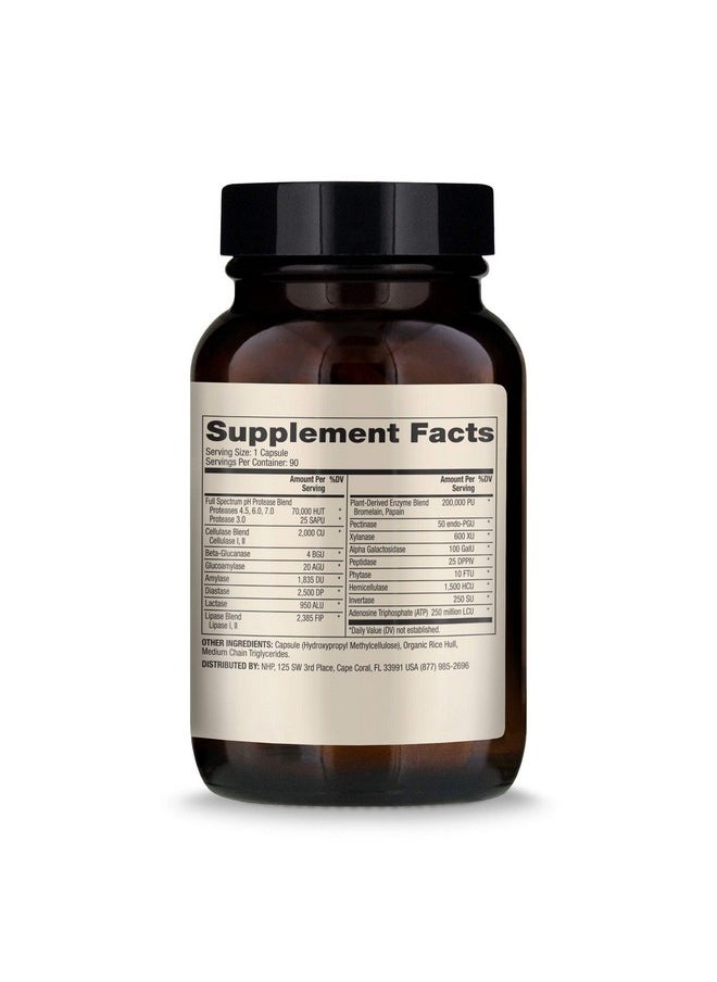 Dr. Mercola - Full Spectrum Enzymes Dietary Supplement 30 Servings (90 Capsules) Digestive Support Non Gmo Soy Free Gluten Free - Image 1