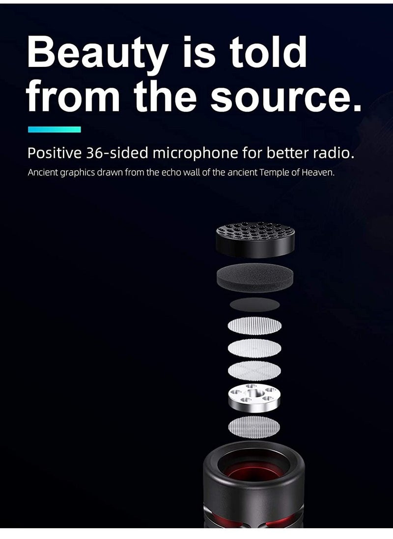 TELESIN Universal On Camera Video Microphone External Mic Shotgun for Dslr IPhone Andriod Smartphone Vlogging For Canon Nikon Sony Camera Camcorder