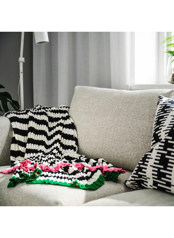 erorex Throw, black/white, 130x170 cm - Image 5