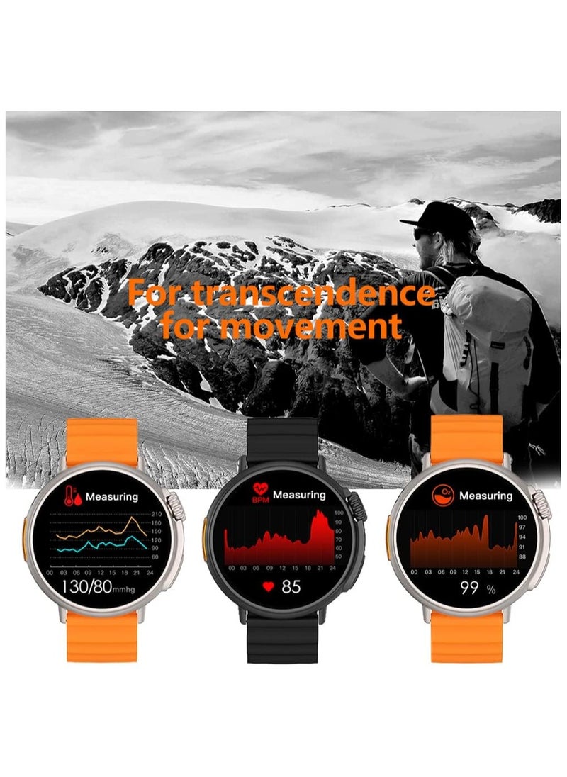 modio LG60 Ultra Amoled Display Smartwatch Bluetooth Calling  Sports Fitness Smart Watch  - Image 3