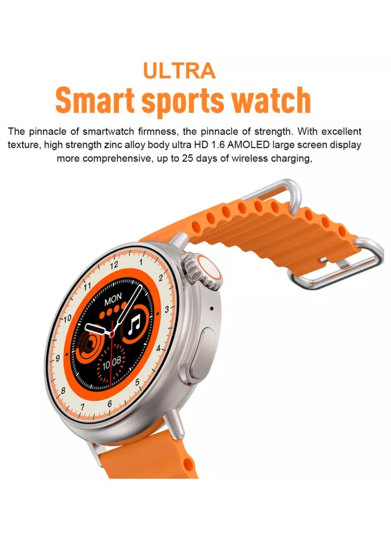 modio LG60 Ultra Amoled Display Smartwatch Bluetooth Calling  Sports Fitness Smart Watch  - Image 2