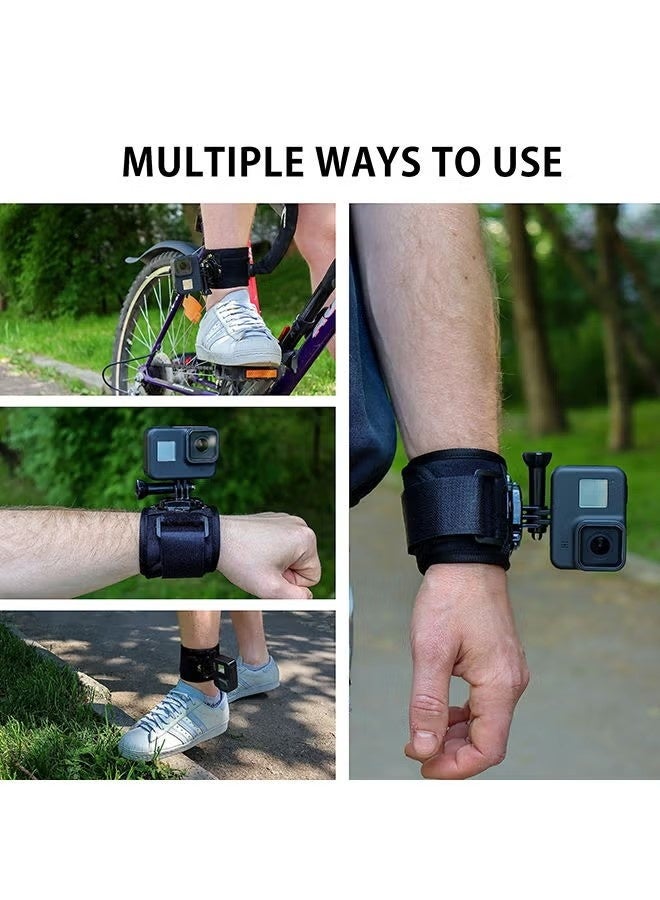360° Rotating Adjustable Wrist Strap Mount for GoPro HERO 13 / 12 / 11 / 10 / 9 / 8 / 7 / 6 / 5 / 5S / 4 / 4S / 3+ MAX Fusion and Other Action Cameras - Image 3
