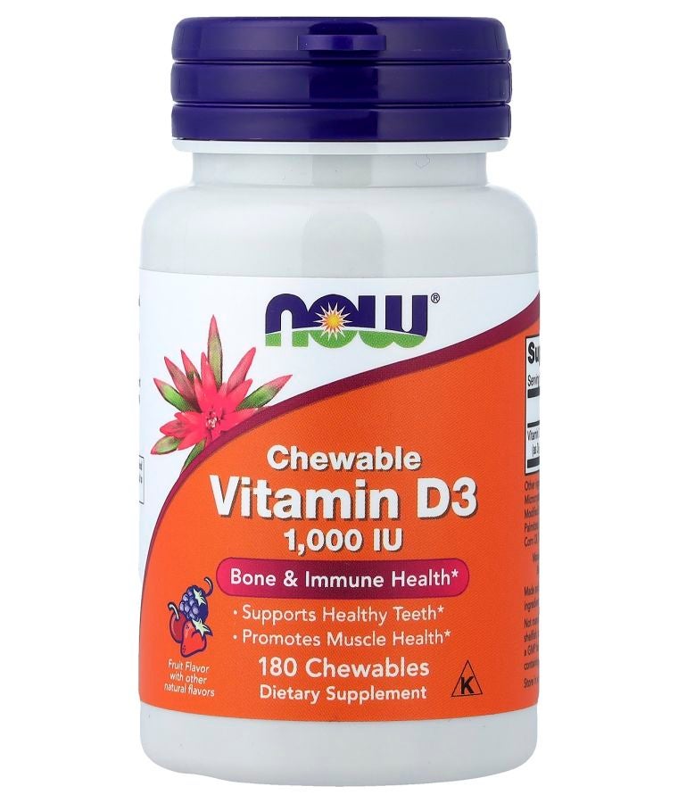 Chewable Vitamin D-3 Fruit 25 mcg (1000 IU) 180 Chewables