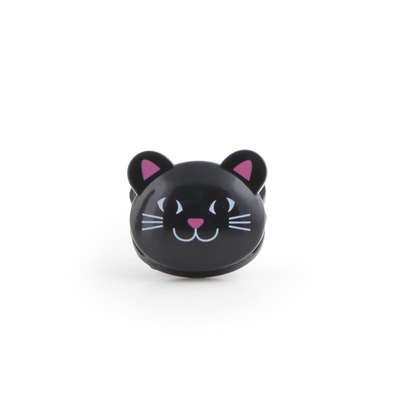 Kikkerland Cat Bag Clips Set of 6Black