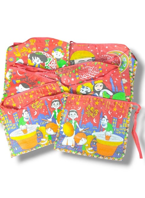 Ramadan Branch Decoration with Printed Squares Featuring Multiple Characters - 5 Meters