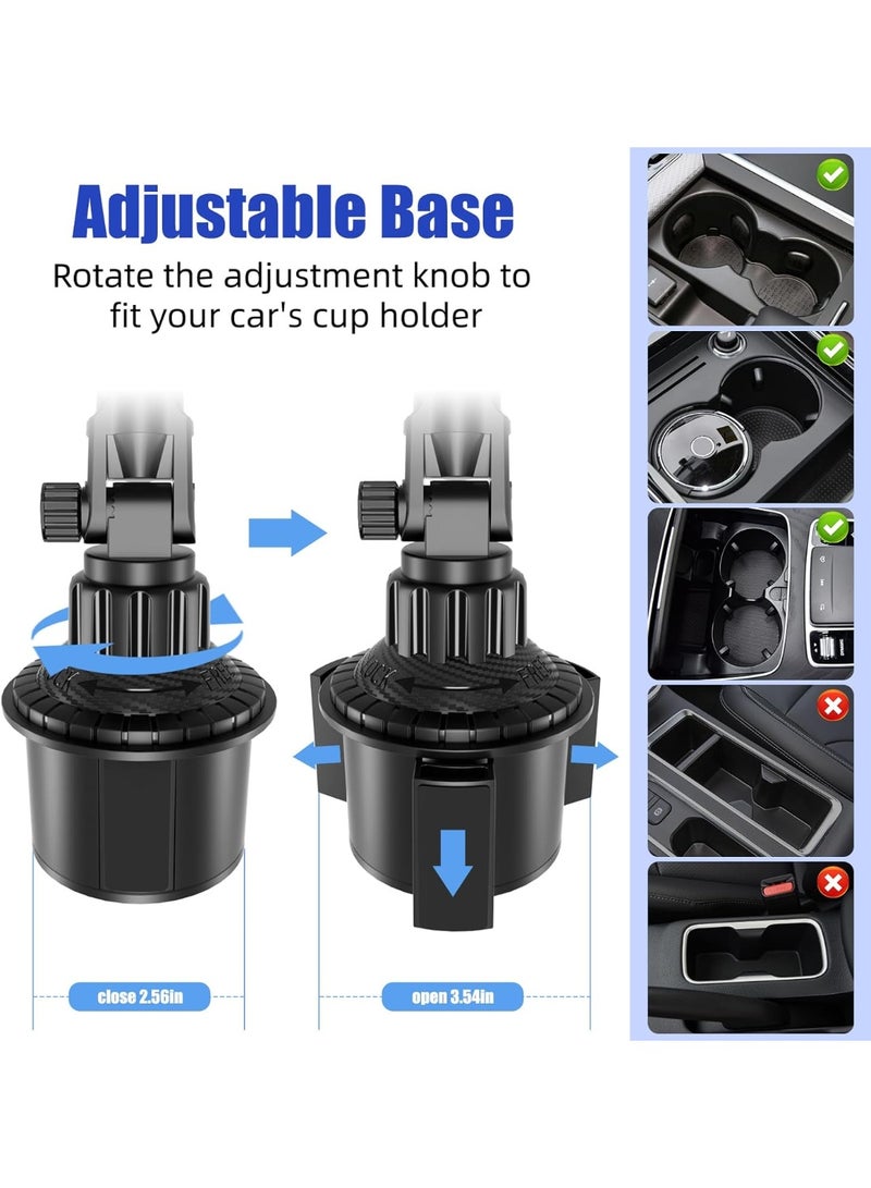 Ipad Holder for Car, Cup Phone Holder, Universal 360° Rotation Adjustable Long Arm, for 4"-13" Cell Phone iPhone iPad, Travel Accessories - Image 3