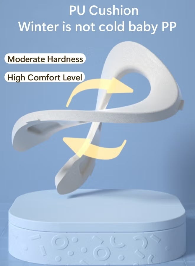 Berma Baby مرحاض الأطفال، مرحاض تدريب على استخدام المرحاض، كرسي مرحاض للأطفال الصغار مع مقعد ناعم، مرحاض قابل للإزالة، غير قابل للانزلاق، مناسب للأطفال الصغار والرضع والأطفال، مناسب للأولاد والبنات (أسود + أبيض) - Image 4