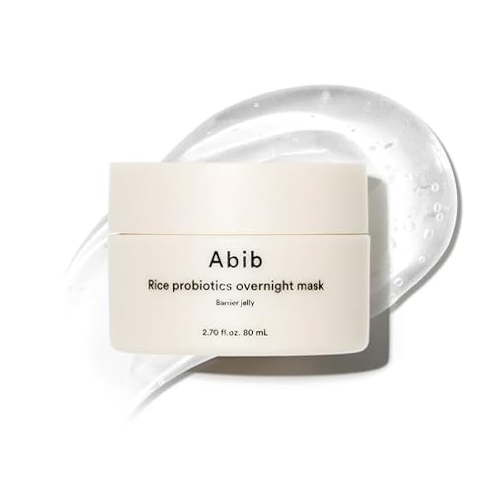 Abib Rice Probiotics Overnight Mask Barrier Jelly 2.7 fl oz I | Korean Overnight Sleeping Mask Cream Moisturizer for Glass Skin Slugging (Rice Probiotics/Barrier Jelly) - Image 1
