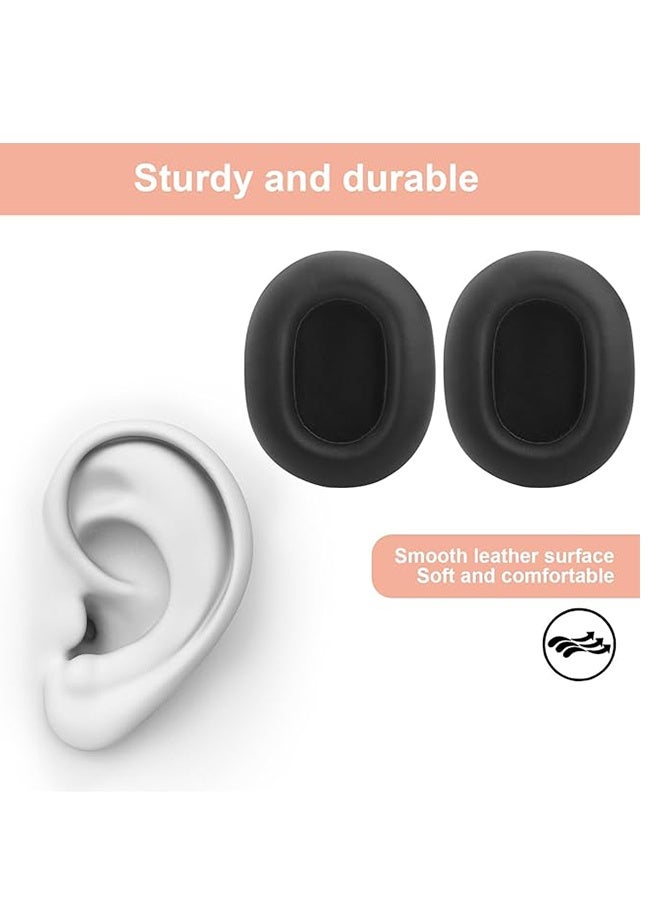 HAVEN Replacement Ear Pads Compatible with WH-1000XM5 Headphones, Protein Leather & Memory Foam, No Yellowing No Deformation Anti Dust Fingers Prints - Black - Image 4