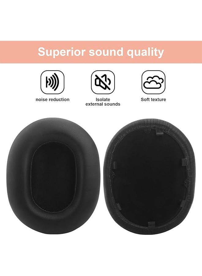HAVEN Replacement Ear Pads Compatible with WH-1000XM5 Headphones, Protein Leather & Memory Foam, No Yellowing No Deformation Anti Dust Fingers Prints - Black - Image 5