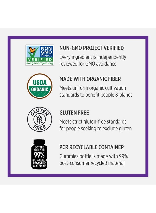 New Chapter ® Organic Vitamin B12+ Gummies 44% Less Sugar§ Usda Organic Vegan B12 Two Daily Gummies For Cellular Energy Support With Cordyceps Nongmo Gluten Free Raspberry Flavored 60Ct - Image 5