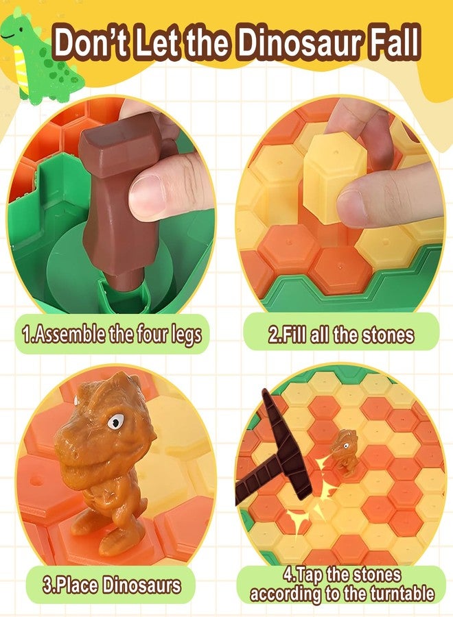 TGHIJKK Save Dinosaur Break Ice Game for Kids: Trap Ice Breaker Table Game - Interactive Board Game Toy Family Party for Ages 3 4 5 6 7 8 9+ Kids Adults - Birthday Gift for 3+ Year Old Boys Girls - Image 5