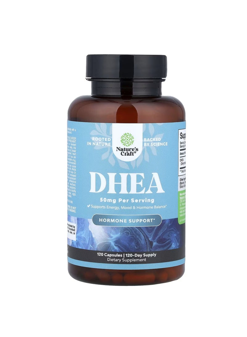 Nature's Craft DHEA, 50 mg, 120 Capsules