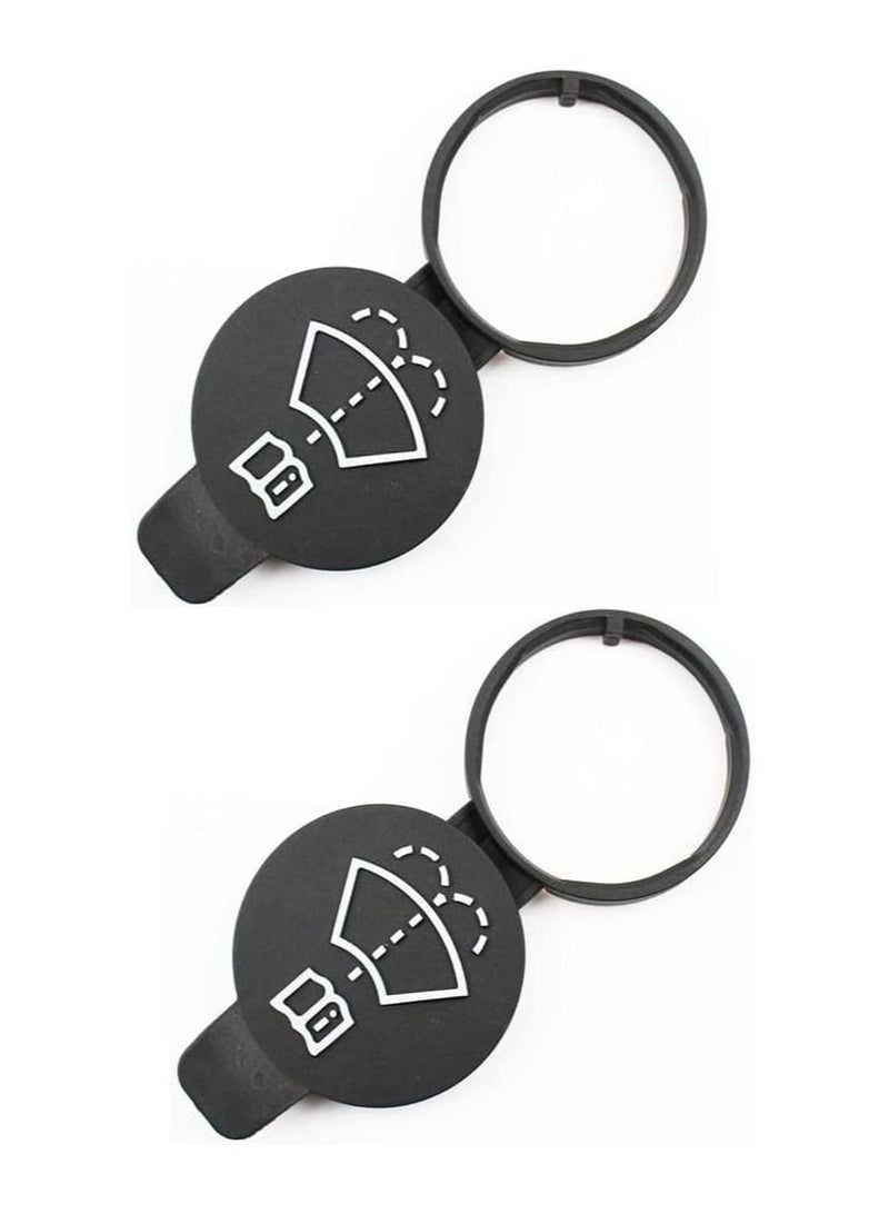 2 Pcs Windshield Wiper Cleans Liquid Storage Tank Lid For Univercial Car Light And Simple - Image 1