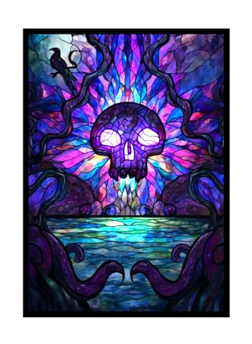 Katomula 100 MTG Card Sleeves with 100 Inner Sleeves Textured Back Art Sleeve Fit Standard Size Cards Swamp - Image 1