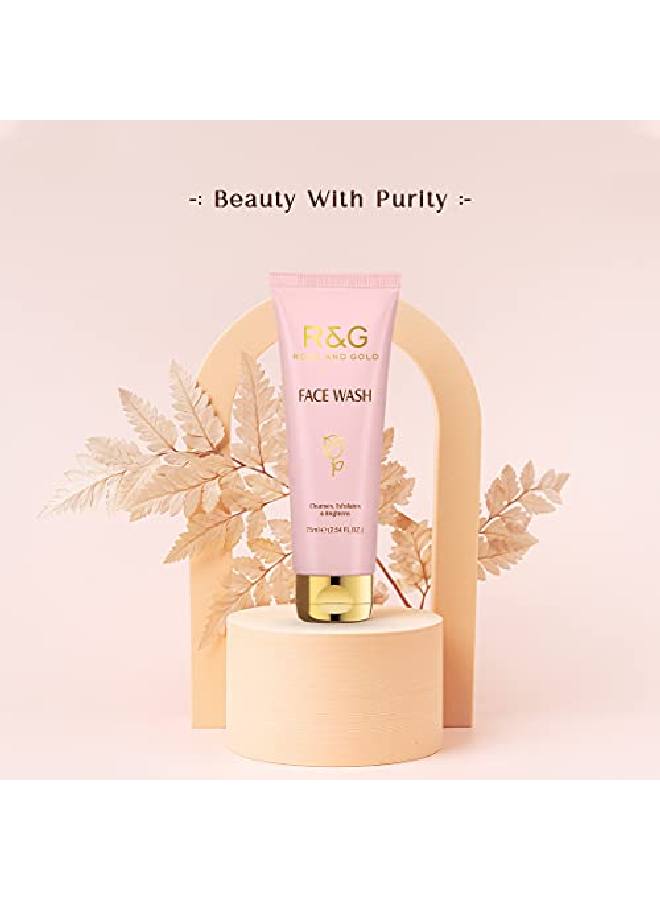 Vasu R&G Face Wash Cleanses Exfoliates & Brightens Skin Remove Dead Skin Cells Help Reduce Pigmentation & Dullness to Uncover Healthy Younger & Brighter Skin 75ml - Image 4