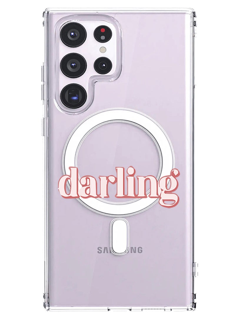 Theodor Magnetic Case for Samsung Galaxy S23 Ultra 6.8-inch Compatible with MagSafe Wireless Charging, Shockproof Phone Bumper Cover Darling - Image 1