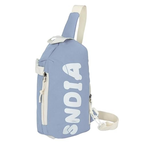 SNDIA Sling Bag for Men Stylish Crossbody Backpack for Men & Women, Messenger Bags, Casual Shoulder Bag, Chest Bag (Sky Blue, 31x15x18cm) - Image 1