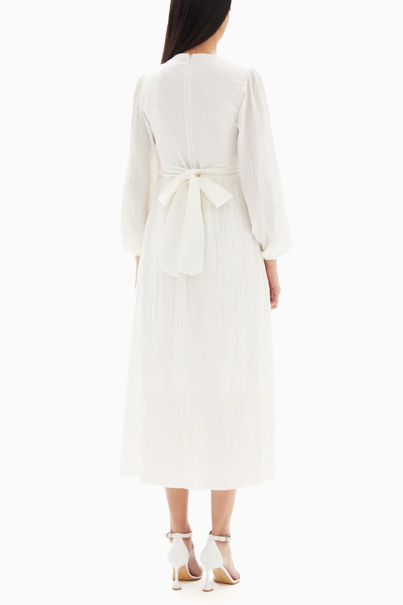 Wecre8 Textured Empire Waist Dress
