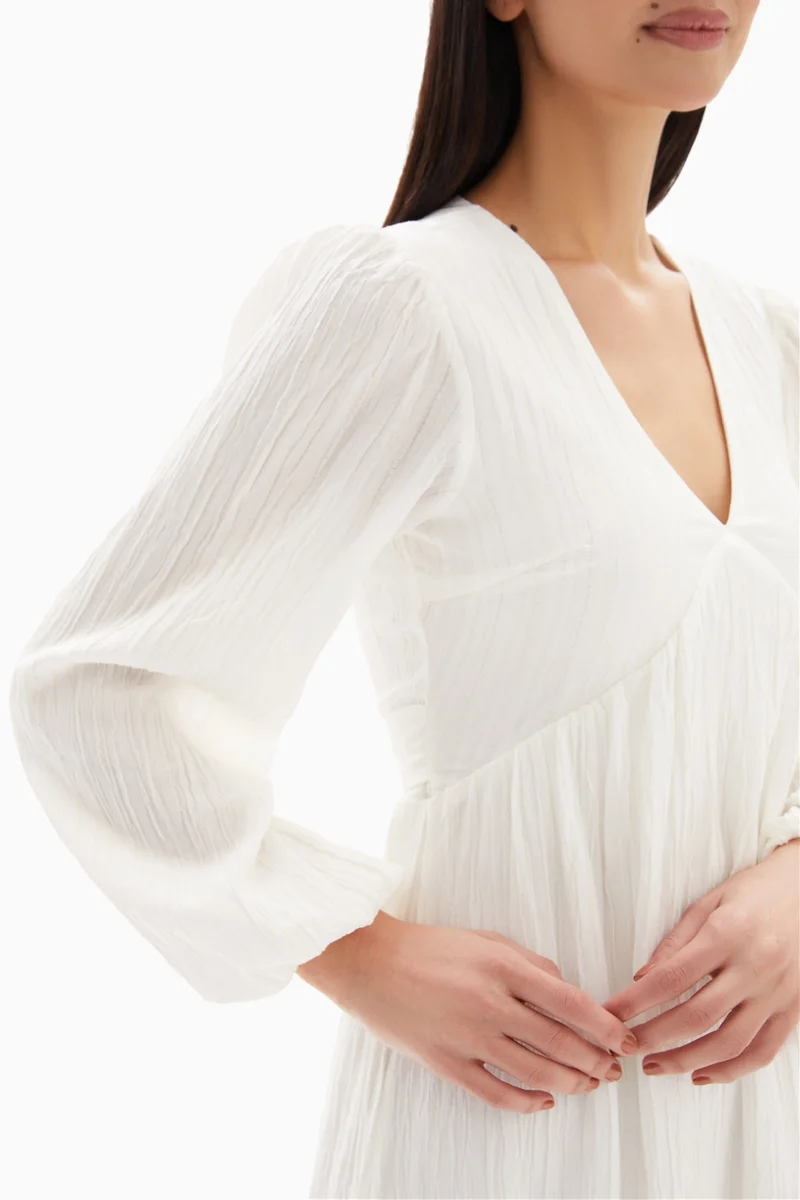 Wecre8 Textured Empire Waist Dress