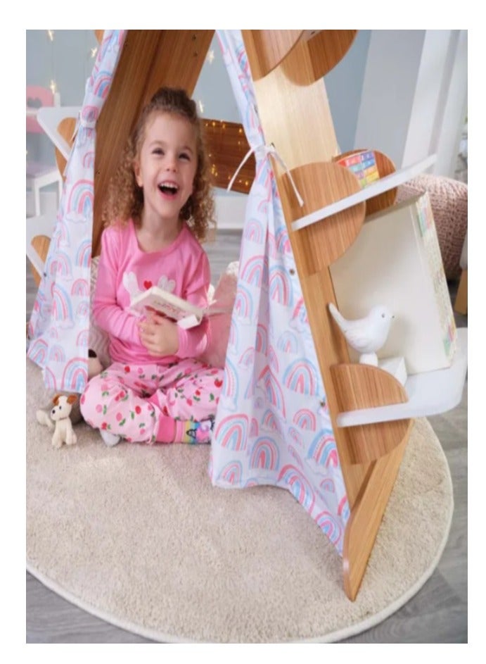 KidKraft Book Nook Tent with Shelves - Image 4