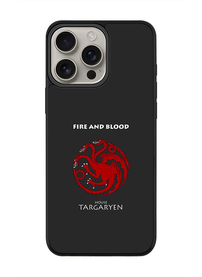 For iPhone 16 Pro Max Case [Compatible with MagSafe] Slim Magnetic cover Phone Case iPhone 16 Pro Max -GOT House Targaryen