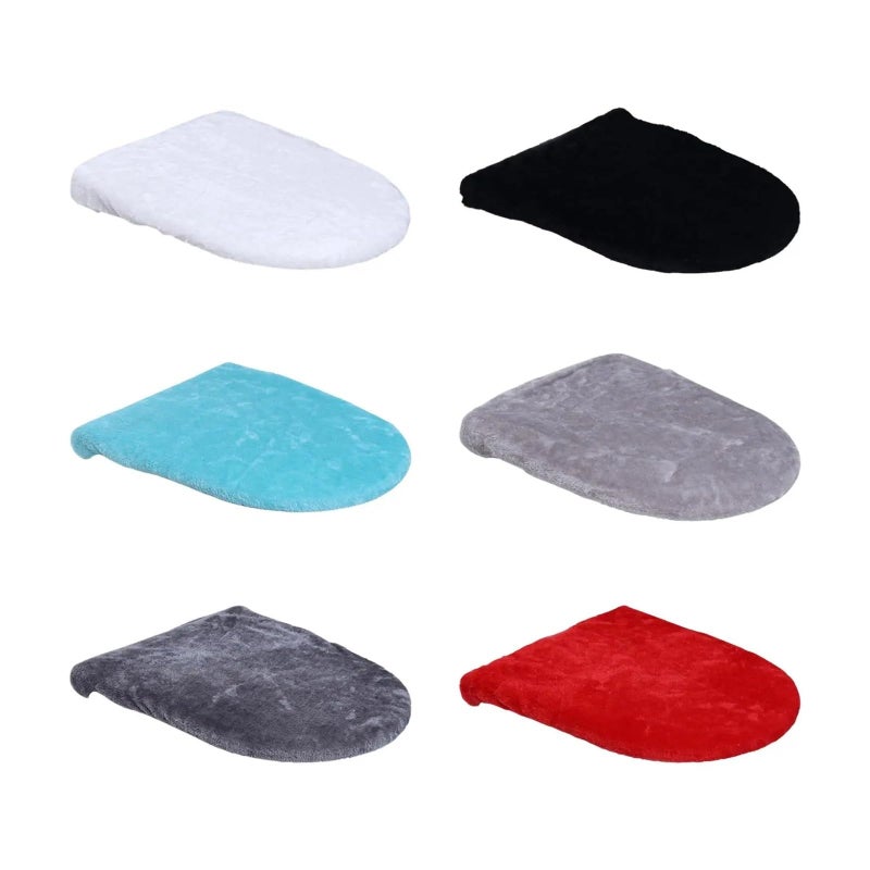 Green Toilet Tank Cover Set of 4 Washable Absorbent Lid Seat Cushion Mat - Image 5