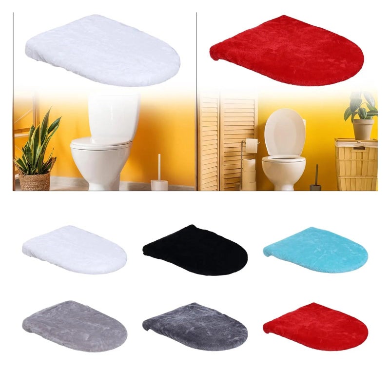 Green Toilet Tank Cover Set of 4 Washable Absorbent Lid Seat Cushion Mat - Image 4