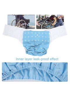 Salmue Washable Adult Diaper Oversize Reusable Diaper Pants Against Incontinence Used With Reusable Diaper Pad Dual Opening Pocket Adjustable Leakfree For The Elderly And Disabled Care(2)  - Image 4