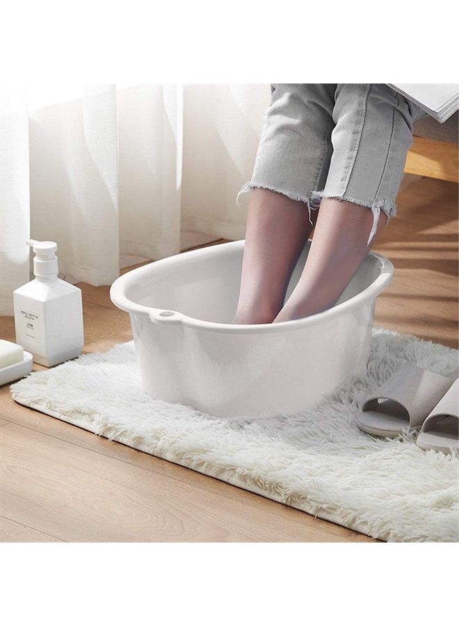 AXLOFO ® Foot Soaking Bath Basin, Large Plastic Foot Soaking Tub, Foot Massage Foot Bath Bucket, Great for Getting the Dead/Old Skin Off Your Feet (whitebasin) - Image 3