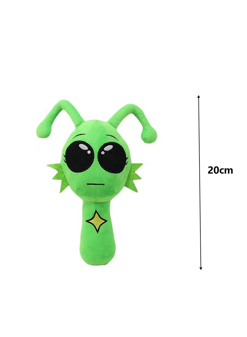 Rhythm Box Sprunki Gaming Peripheral 20cm Plush Toy, Realistic Cute Soft Plush Doll, Gift for Boys and Girls Game Fans (Green Caterpillar)  - Image 2