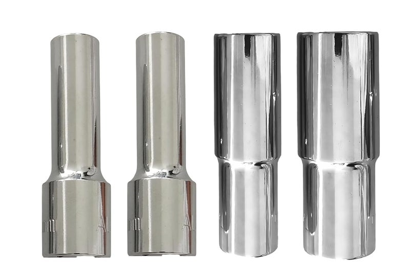4 NEX 12mm + 14mm + 16mm + 22mm, 1/2" Drive Hex Long Chrome Vanadium Steel, Anti Rust, Heavy Duty Socket - Image 1
