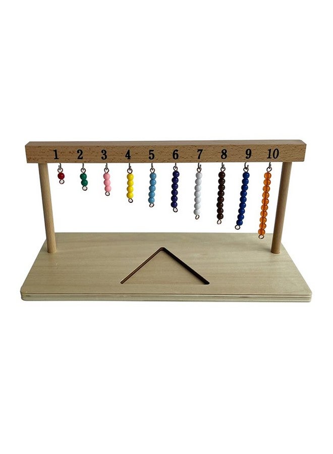Kghios Montessori Math Toys Materials for Toddlers 1-20 Beaded Hanger Color Bead Stairs with Beads Montessori Mathematics Eductional Materials Learning Tools Preschool Toys - Image 3