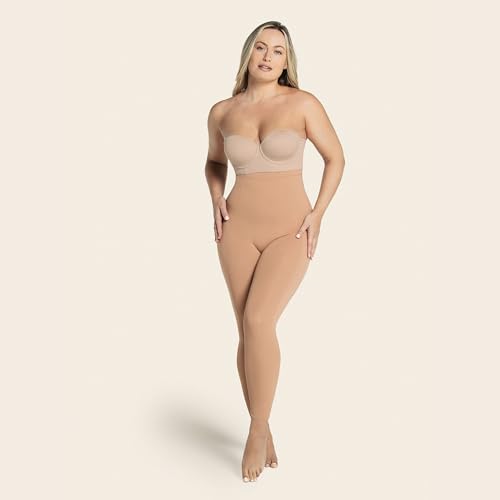 Leonisa Invisible Body with Leg Compression and Butt Lift, beige, petitB - Image 5