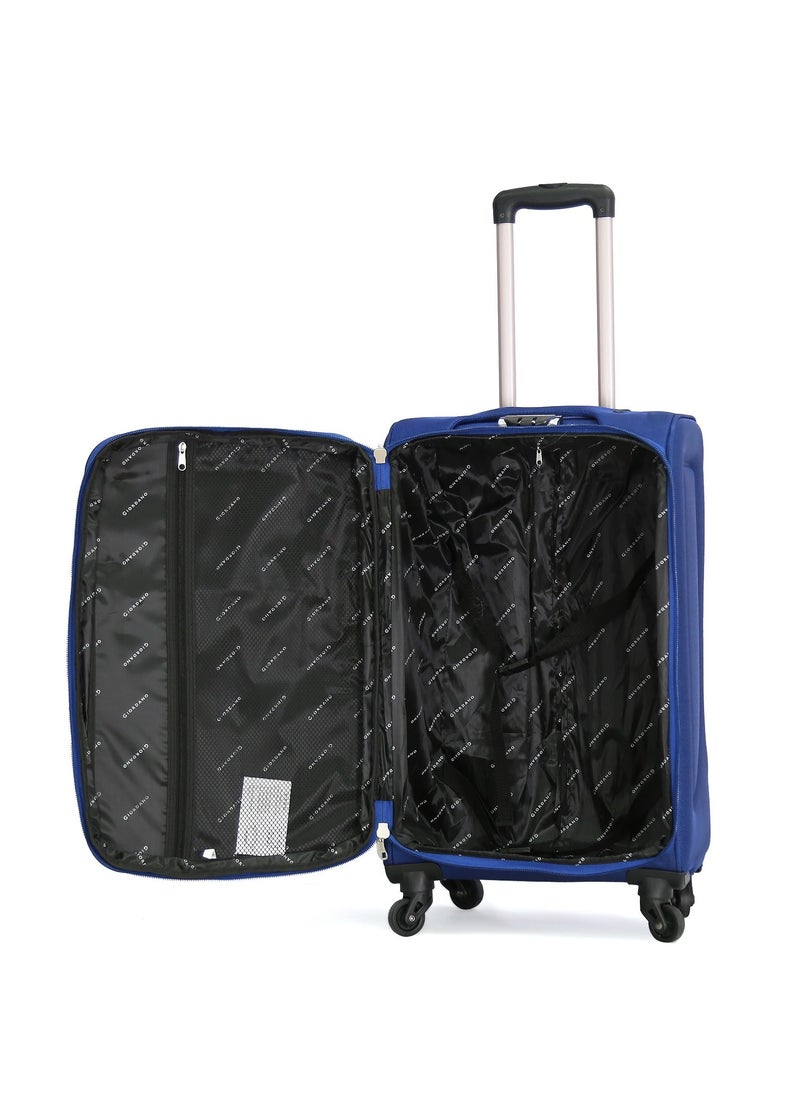 GIORDANO Giordano Trolley Bags 3 PCS Set Softside Spinners,Royal Blue  - Image 4