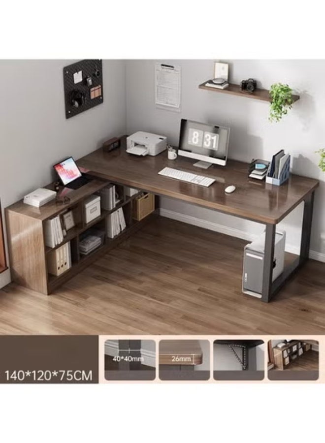 زي سي إم - هابي طاولة كمبيوتر وطاولة متعددة الوظائف للمكتب المنزلي 140*120*75 سم - Image 1