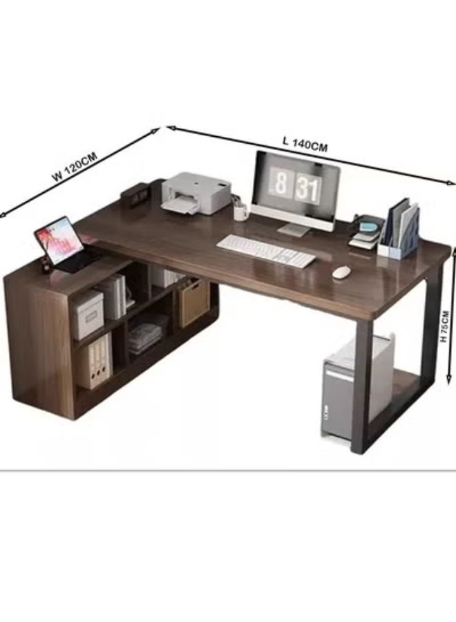 زي سي إم - هابي طاولة كمبيوتر وطاولة متعددة الوظائف للمكتب المنزلي 140*120*75 سم - Image 5