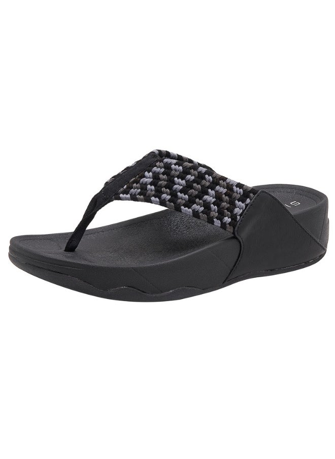 SIKETU Preppy Style Student Women Slippers Thong T Strap Sandals Thick Bottom Light Sole  Shoes  - Image 1