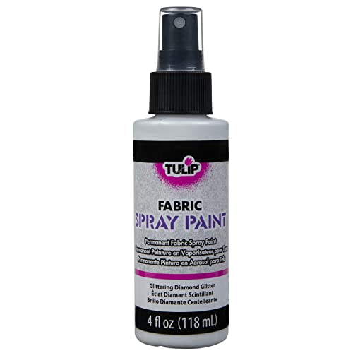 Tulip Fabric Paint, Permanent Spray on Paint, 4 fl oz Glittering Diamond - Image 2