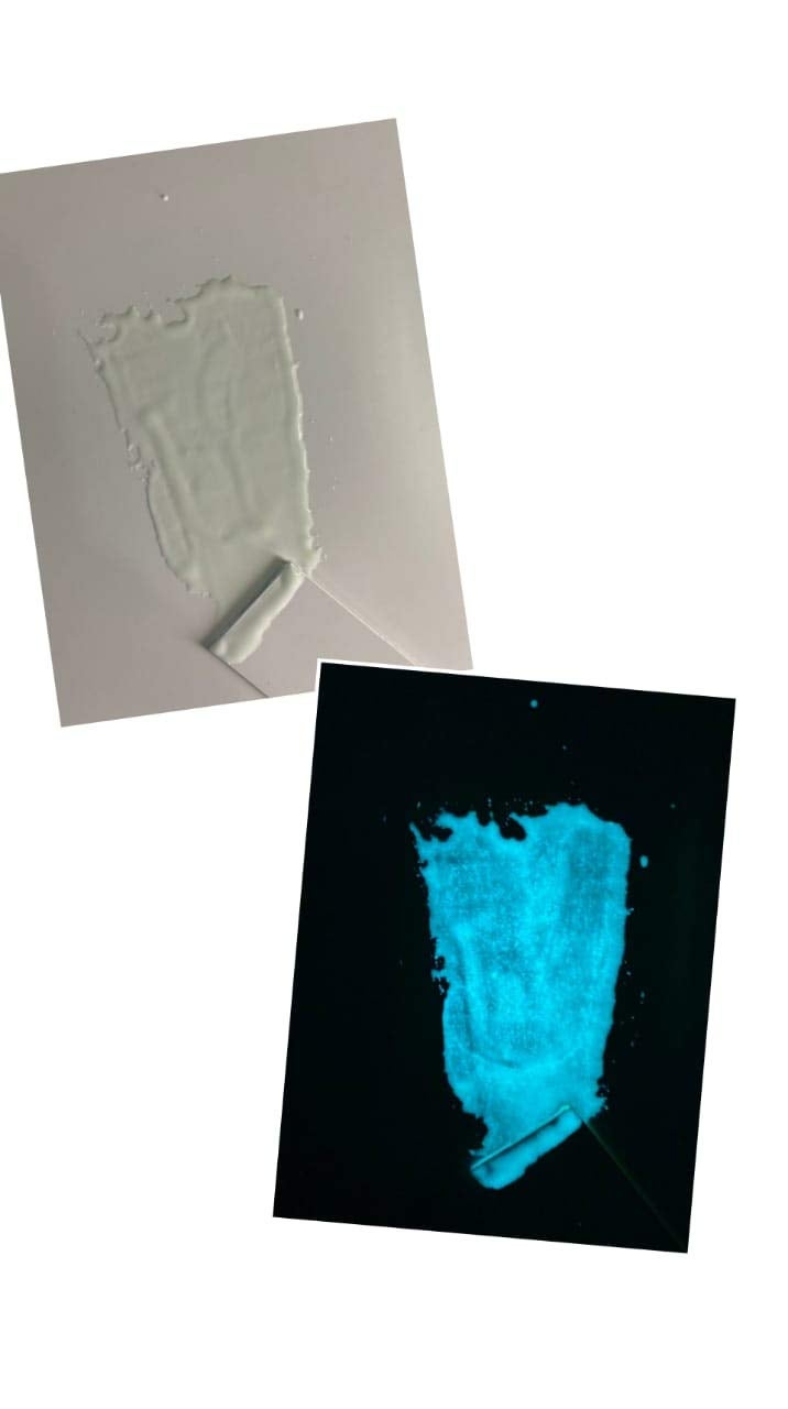 JASH Night Glow Paint 50gm (80ml) Blue-Green. Water Base Acrylic Glow Paint for Multiple Surfaces, Dries Fast, Glows 8-12 Hours - Image 4