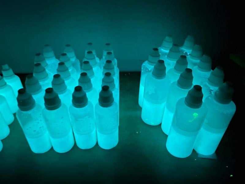 JASH Night Glow Paint 50gm (80ml) Blue-Green. Water Base Acrylic Glow Paint for Multiple Surfaces, Dries Fast, Glows 8-12 Hours - Image 2