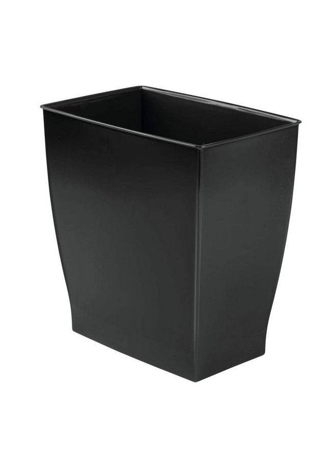 IDesign iDesign Small Bathroom Trash Can, Ideal for Primary and Guest Bathroom or Office, Black, Made in USA  - Image 1