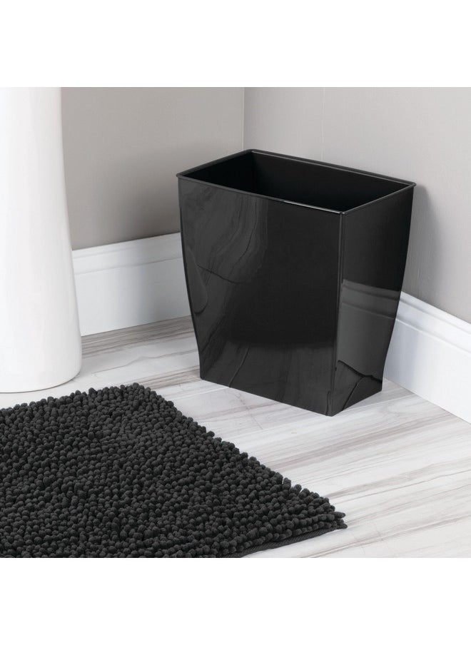 IDesign iDesign Small Bathroom Trash Can, Ideal for Primary and Guest Bathroom or Office, Black, Made in USA  - Image 4