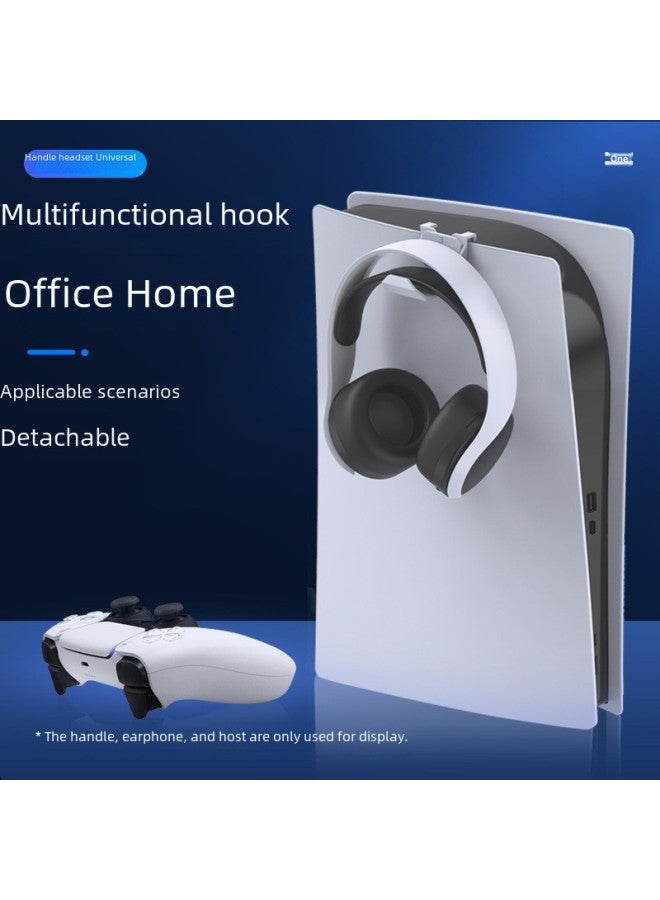 general Universal Ps5/xbox/switch Headset/controller Wall-mounted No-drilling Hook Storage Rack Set Digital Game Console Accessories-Product Color:Black 6 Pack (with Non-slip Sponge) - Image 3