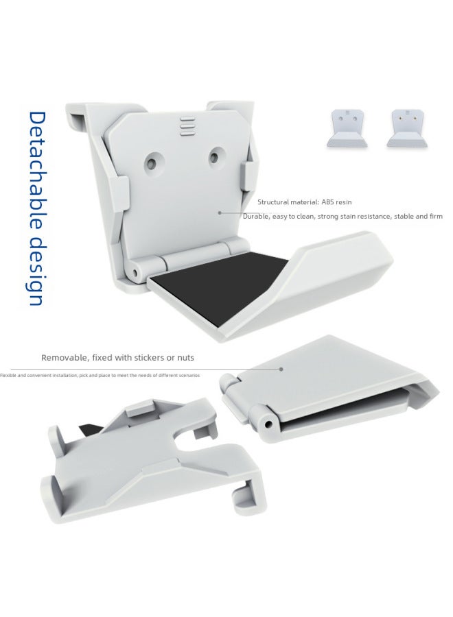 general Universal Ps5/xbox/switch Headset/controller Wall-mounted No-drilling Hook Storage Rack Set Digital Game Console Accessories-Product Color:Black 6 Pack (with Non-slip Sponge) - Image 4